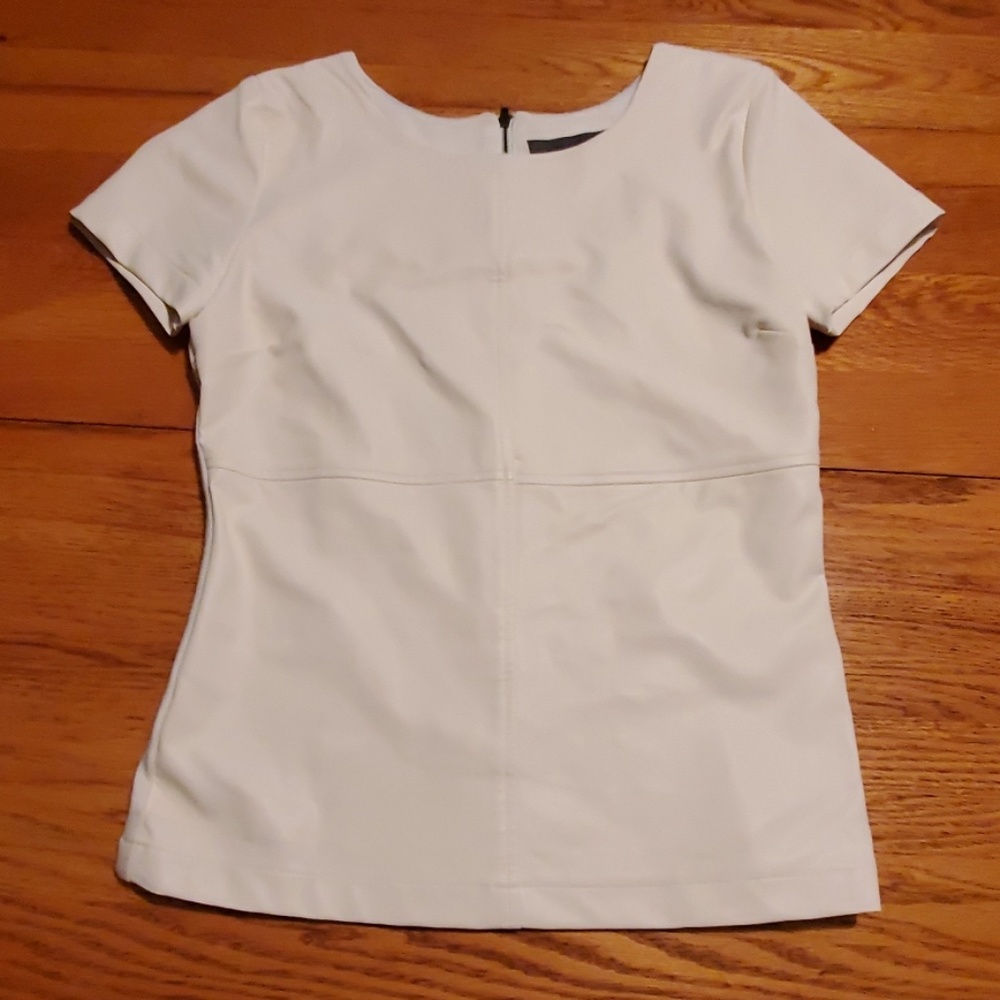 Sale! Sunday in Brooklyn Faux Leather Panel Top